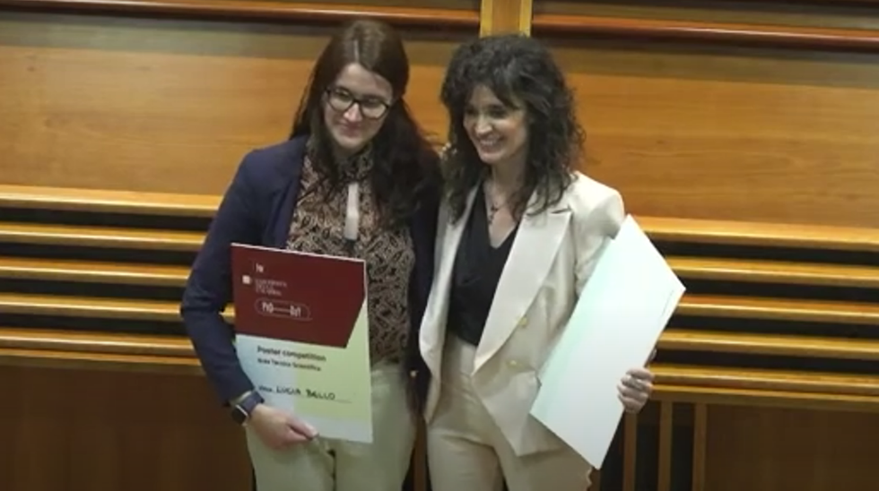 Lucia Bello, guanyadora del concurs de pòsters a l’esdeveniment PhD Day de la Universitat de Calàbria!